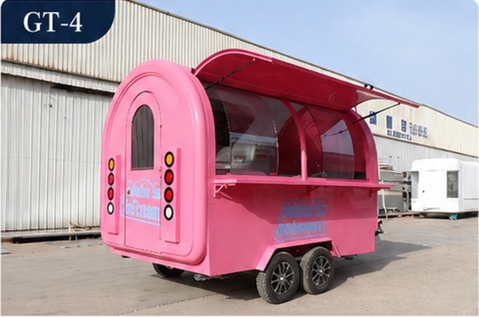GT-4 Pink Bubble food trailer